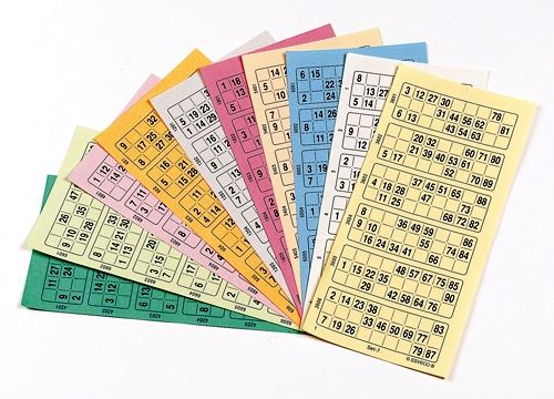 Englischer Bingospielschein, 10 Farbenab2,50ab,